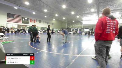 144 lbs Champ. Round 2 - Landree Aurand, Whitefish vs Grey Hamilton, Evanston Elite Wrestling