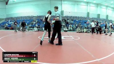 110 lbs Round 4 (6 Team) - Brody Weimer, Noblesville Wrestling Club vs Cooper Bolton, Red Devil Pride Elite Wrestling