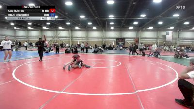 105 lbs Rr Rnd 4 - Ava Montes, PA West Yellow - GHSE vs Imani Newsome, Ground Up USA - GHSE