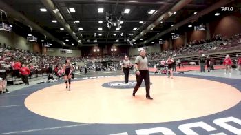 3A 105 lbs Cons. Round 2 - Kimber Critchlow, Grantsville vs Lillia Sanchez, Carbon