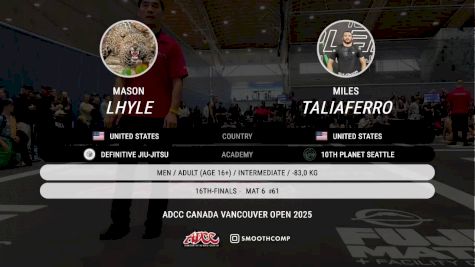 Miles Taliaferro vs Mason Lhyle 2025 ADCC Vancouver Open