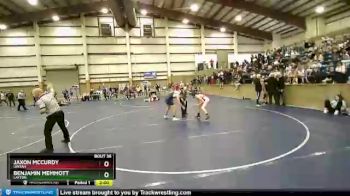 132 lbs Champ. Round 1 - Jaxon McCurdy, Uintah vs Benjamin Memmott, Layton