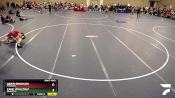 126 lbs Cons. Round 2 - Zane Moulzolf, Minnesota vs Aiden Erickson, Minnesota