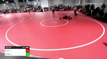 95 lbs Consi Of 8 #2 - Kai Yi, Mad Dawg vs Orion Hill, Mad Dawg