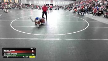 144 lbs Champ. Round 2 - Za`veir Weems, Wisconsin Lutheran vs Bryce Jones, Winneconne