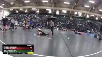 96 lbs Round 3 (6 Team) - Jace Hammond, Midwest Destroyers vs Ayden Kuebler, G.I. Grapplers Black