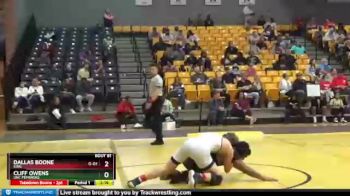 157 lbs Semifinal - Dallas Boone, King vs Cliff Owens, UNC Pembroke