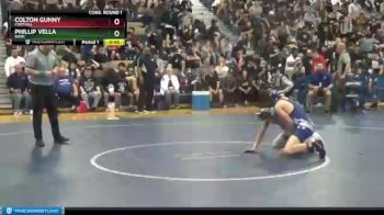 120 lbs Cons. Round 1 - Phillip Vella, Basic vs Colton Gunny, Foothill