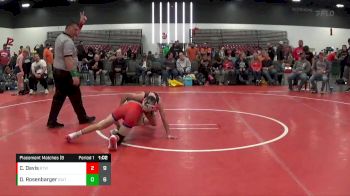 90 lbs Placement Matches (8 Team) - Dallas Rosenbarger, Indiana Outlaws vs Chase Davis, Burnett Trained (OH)