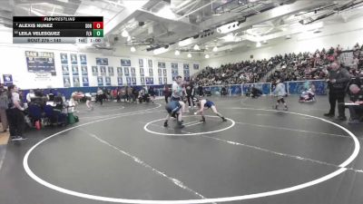 140 lbs Cons. Round 1 - Alexis Nunez, Sonora vs Leila Velesquez, Foothill (Santa Ana)