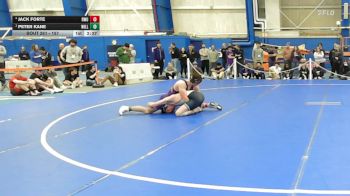 157 lbs Semifinal - Peter Kane, Williams College vs Jack Forte, Roger Williams