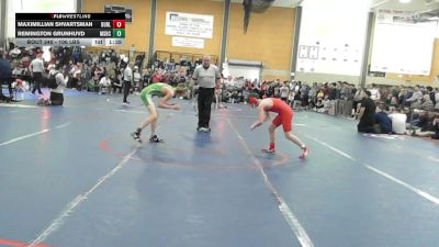 106 lbs Quarterfinal - Maximillian Shvartsman, Burlington vs Remington Grunhuvd, Massabesic