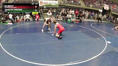 125 lbs Semifinal - Eli Bency, Colorado Outlaws vs Traedun Osborne, JWC