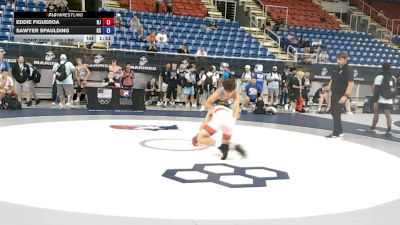 126 lbs Cons. Rd Of 64 - Eddie Figueroa, New Jersey vs Sawyer Spaulding, Kansas