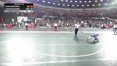 51 lbs Cons. Round 2 - Elias Sepulveda, Watertown Wrestling Club vs Sawyer Wilsens, Oak Creek Attack Wrestling Club