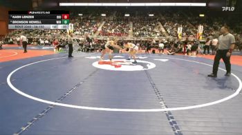 3A-150 lbs 3rd Place Match - Bronson Newell, Worland vs Kash Lenzen, Douglas