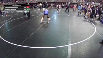 95 lbs Champ. Round 2 - Caidence DeBock, 308 Wrestling Academy vs Camry Deseive, Husky Wrestling Club