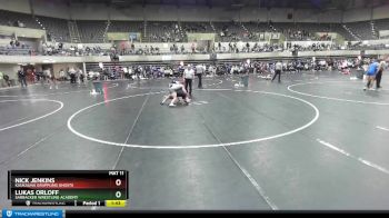 119 lbs Cons. Round 3 - Nick Jenkins, Kaukauna Grappling Ghosts vs Lukas Orloff, Sarbacker Wrestling Academy