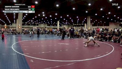 132 lbs Round 3 (6 Team) - Isaac DeOcampo, Team Mat Clash vs Griffin Gardner, North Shelby Regulators Blue