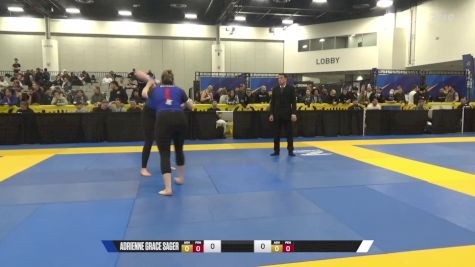 Annabelle Bourgault Bertrand vs Adrienne Grace Sager 2024 World IBJJF Jiu-Jitsu No-Gi Championship