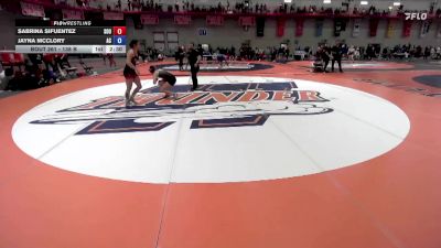 138 B Champ. Round 2 - Sabrina Sifuentez, Southern Oregon University vs Jayna McClory, Adrian College