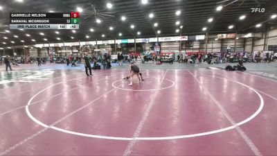 118 lbs 3rd Place Match - Saraval McGregor, Eastside United vs Gabrielle Nelson, Black Hills Wrestling Academy