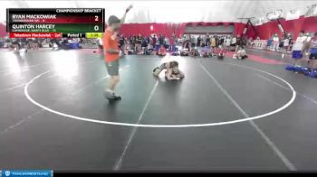 138 lbs Quarterfinals (8 Team) - Ryan Mackowiak, Thunderbird WC vs Quinton Harcey, Cambridge-Isanti Blue