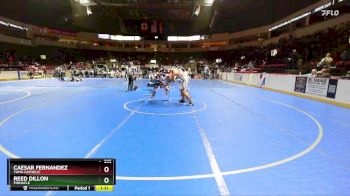 285 lbs Champ. Round 2 - Reed Dillon, Pinnacle vs Caesar Fernandez, Yuma Catholic