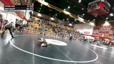 80A 3rd Place Match - Caysen Long, Riverton Middle School vs Ziggy Gillett, Powell Middle School