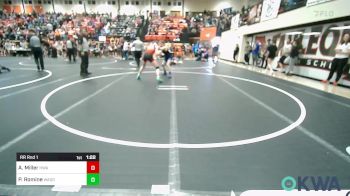 117 lbs Rr Rnd 1 - Abbey Miller, HURRICANE WRESTLING ACADEMY vs Paizley Romine, Wagoner Takedown Club