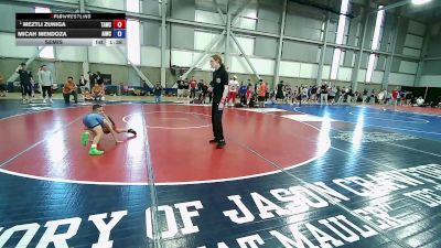 56 lbs Semis - Meztli Zuniga, Team Aggression Wrestling Club vs Micah Mendoza, Askeo International Mat Club
