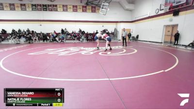 148 lbs Quarterfinal - Natalie Flores, Cerritos College vs Vanessa Deharo, Santa Rosa College