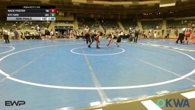 119 lbs Semifinal - Race Foster, Tahlequah Wrestling Club vs Kyi Tate, Collum Trained