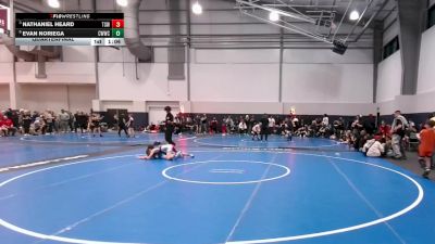 80 lbs Quarterfinal - Nathaniel Heard, Texas Select Wrestling vs Evan Noriega, Cornerstone Warriors Wrestling Club