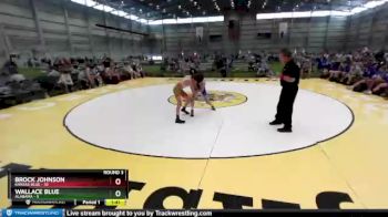 100 lbs Round 3 (8 Team) - Brock Johnson, Kansas Blue vs Wallace Blue, Alabama