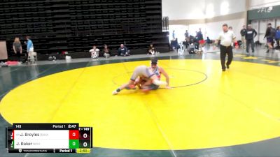 149 lbs Cons. Round 1 - Joshua Broyles, Baker (Kan.) vs John Baker, New Mexico Highlands