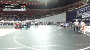 4A Boys 150 lbs Quarterfinal - Brayden Cooley, Seaside Boys vs Tyler Smith, St. Helens Boys