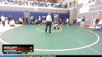 126 lbs 2nd Place Match - Vincent Torrez, Fighting Squirrels vs Mason Hillier, Bonneville High School Wrestli