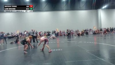 141 lbs Round 2 (8 Team) - Mayson Young, GA United Red vs Lane Broome, Mat Clash