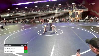 84 lbs Rr Rnd 3 - Kennadi Savaria, Heights WC vs Brinna Bratcher, Victory WC