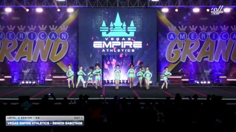 Vegas Empire Athletics - Senior Sabotage [2025 L4 Senior - D2 Day 1] 2025 The American Grand Grand Nationals