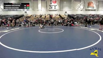 96 lbs Cons. Round 3 - Brayden Beichner, Falconer Youth Wrestling vs Andrew Winchester, Falconer Youth Wrestling