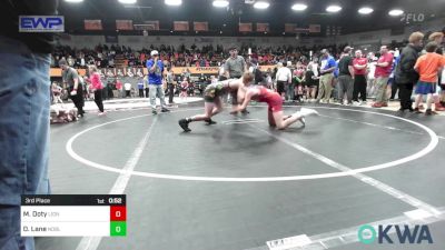 130 lbs 3rd Place - Michael Doty, Lions Wrestling Academy vs Darren Lane, Noble Takedown Club