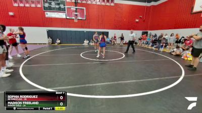 138 lbs Round 3 (6 Team) - Madison Freeland, Kansas Gold vs Sophia Rodriguez, BB Wrestling