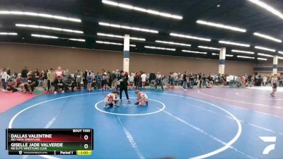 95-99 lbs Round 4 - Giselle Jade Valverde, NB Elite Wrestling Club vs Dallas Valentine, Rio Vista Wrestling