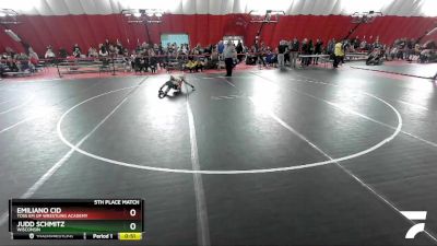 59 lbs 5th Place Match - Emiliano Cid, Toss Em Up Wrestling Academy vs Judd Schmitz, Wisconsin