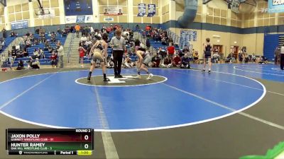 98 lbs Round 2 (8 Team) - Jaxon Polly, Garrett Wrestling Club vs Hunter Ramey, Oak Hill Wrestling Club