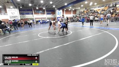 175 lbs Cons. Round 3 - Calvin Welsh, University vs Kayleb Gomez, Silverado