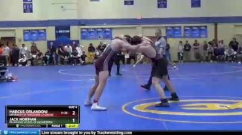 197 lbs Cons. Round 1 - Jack Horihan, Milwaukee School Of Engineering vs Marcus Orlandoni, University Of Wisconsin-La Crosse