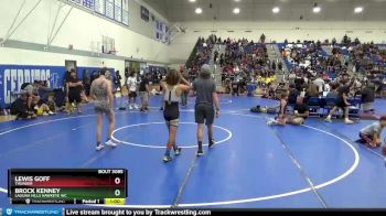130 lbs Round 2 - Brock Kenney, Laguna Hills Hawkeye WC vs Lewis Goff, Thunder